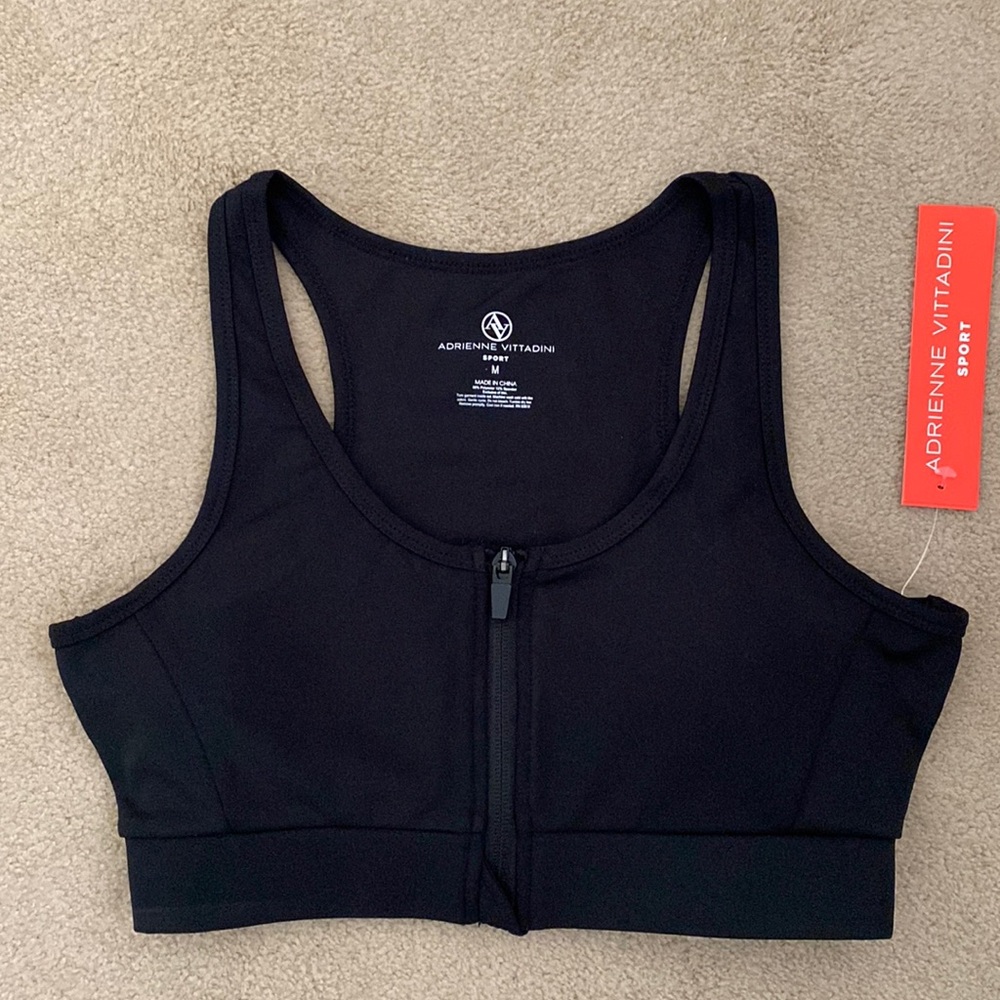 BNWT Zip up sports bra top